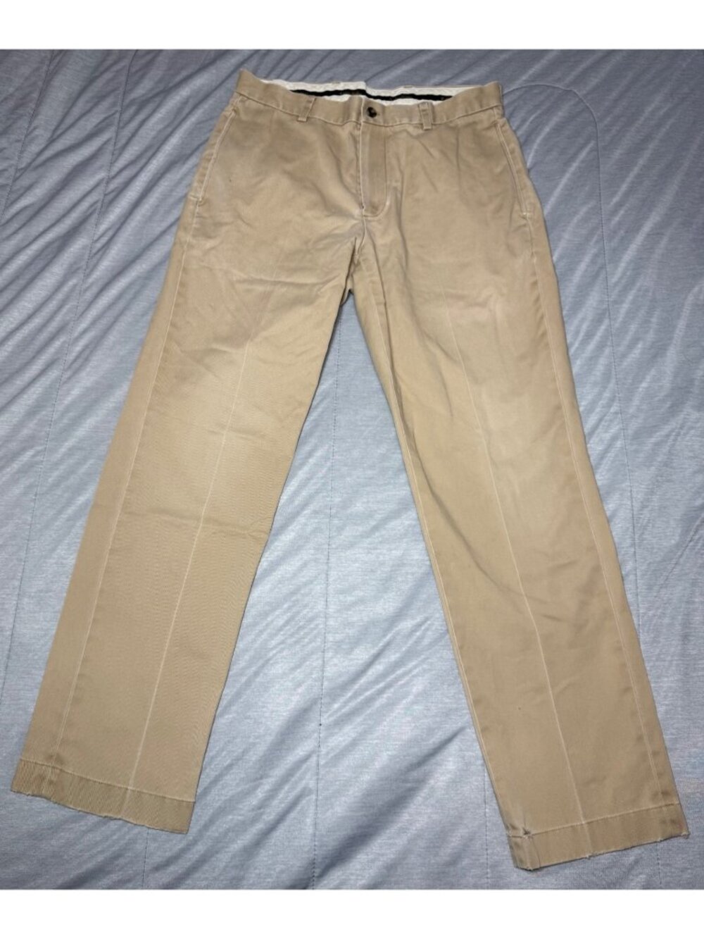 Brooks Brothers Advantage Chino Clark Khaki Pants Mens 32x30 Tan Cotton Twill